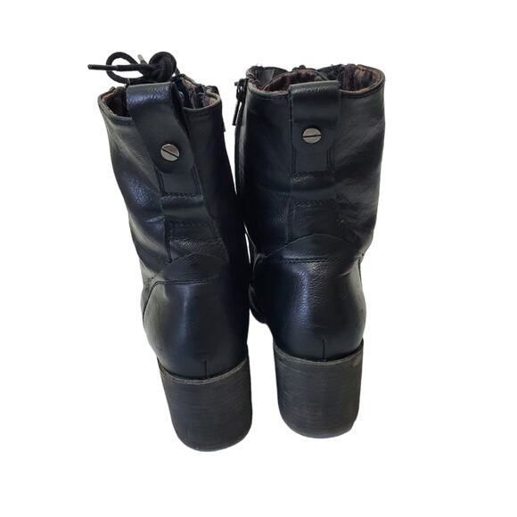 American Rag | Sloanie Lace Up Combat Boots with Animal Print Lining - Picture 5 of 12